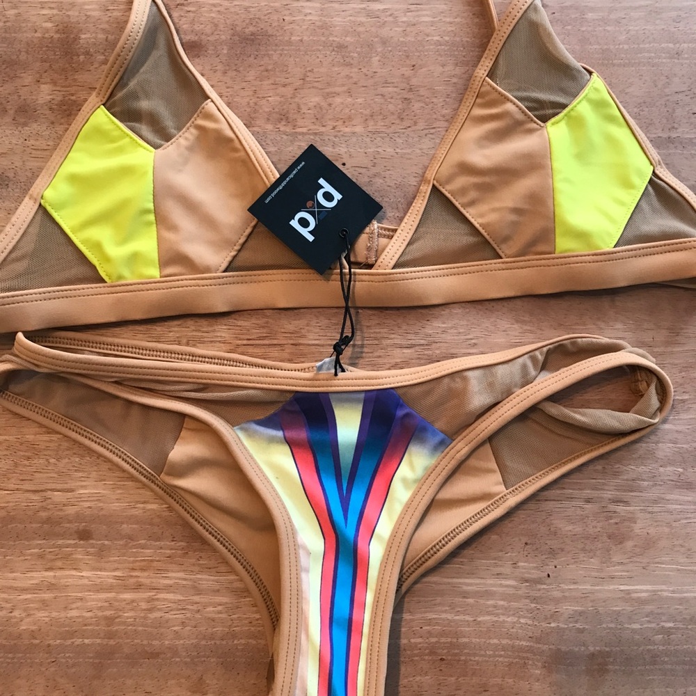 Pacific and driftwood bikini top (L) bottom (M)